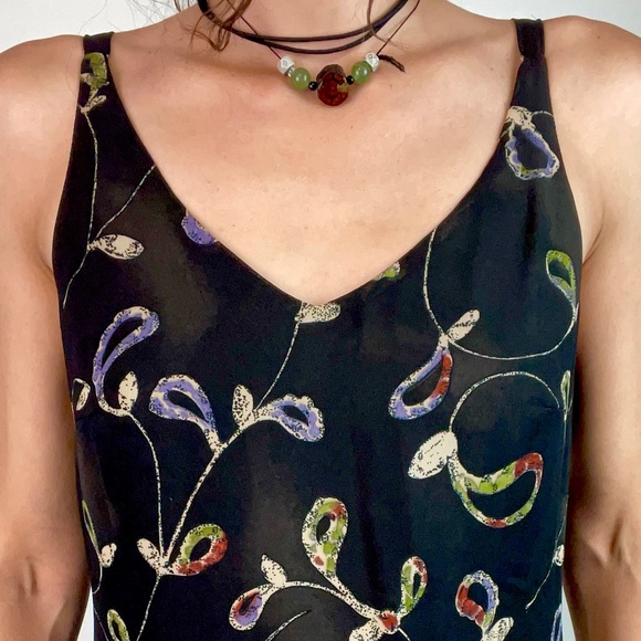 Sisley V-Neck Floral Printed Maxi Dress Size S - Picture 3 of 3